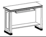 Classic Series Single Computer Desk