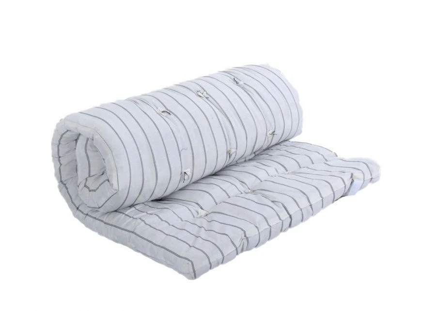 Synthetic-Filled Mattress with Mixed Fabric Top