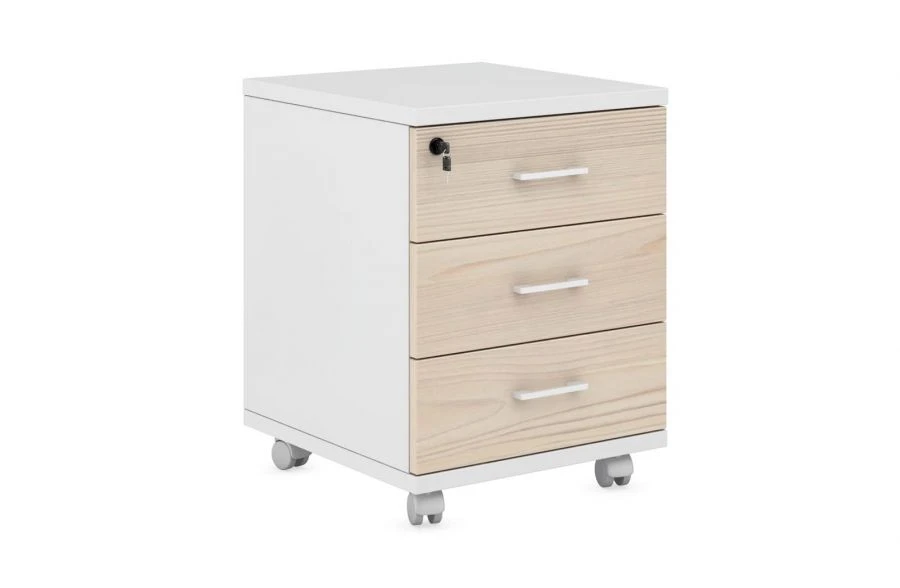 خزانة متحركة قابلة للقفل مع درج علوي، موديل TAR330