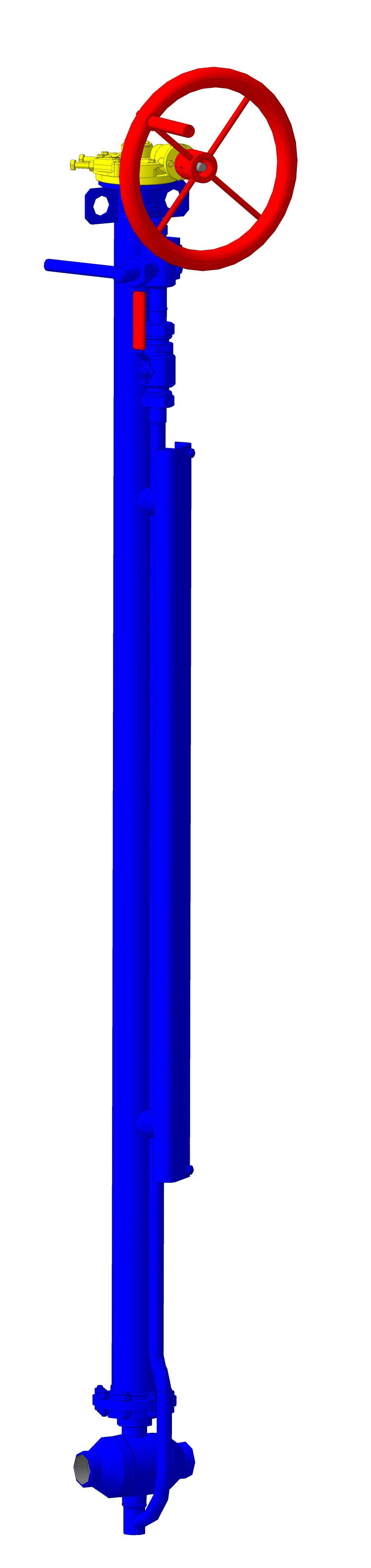 صمام كروي تحت الأرض DN80 PN6.3 ميجا باسكال مع مخفض