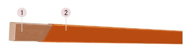 Rectangular copper wire insulated with polyester-based enamel varnish, PETVP-C