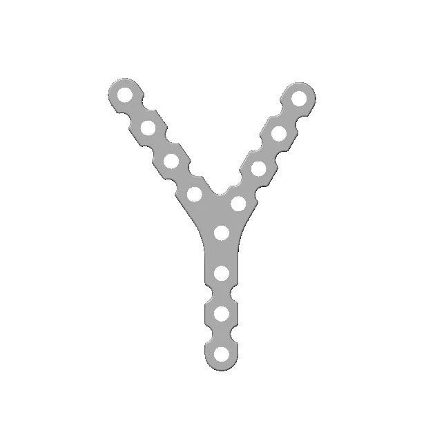 لوحة التيتانيوم الشكل Y لعمليات تثبيت العظام، رقم 93.19.XXX