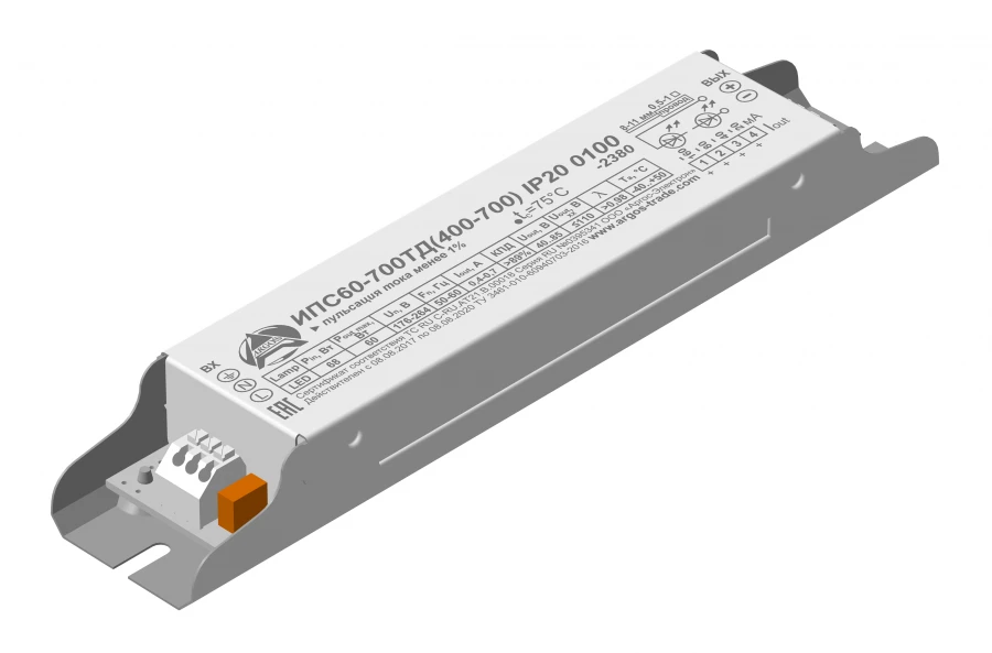 Industrial LED Power Supply IPS60-700TD(400-700) IP20 0100