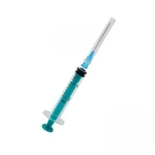 Sterile Single-Use 2ml Injection Syringe with Luer Tip and Needle