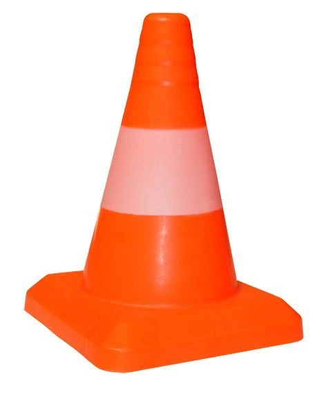 Elastic Signal Cone 320mm with 1 White Matte Stripe 70mm