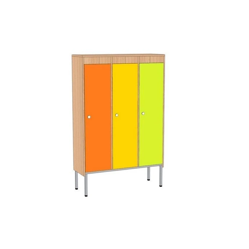 Children's Wardrobe for Clothes 3-Sectional Model: ШДР-03.03