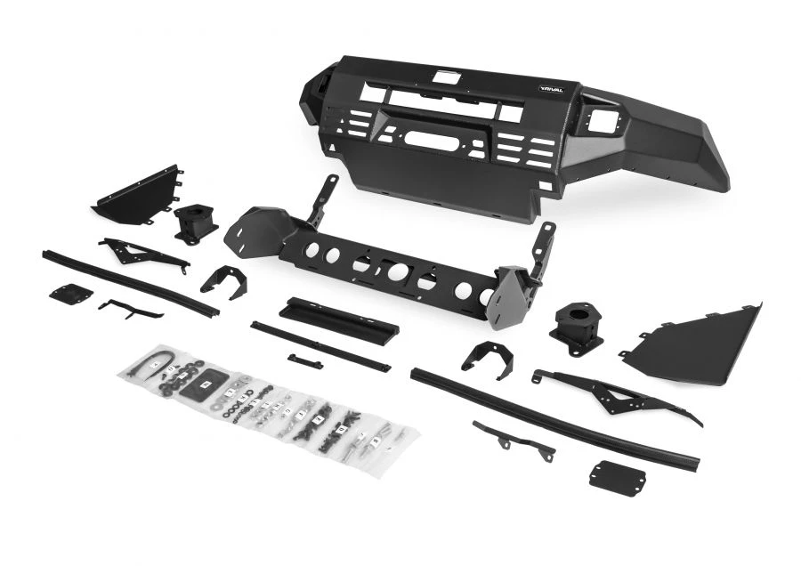 بامبر سيارات لنيسان نافارا (2015-2020) أسود + مجموعة تثبيت