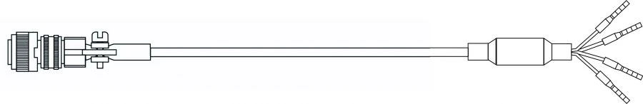 3-Wire Connecting Cable with C05 Input and 4 Mechanical Terminal Outputs - Model 51H1A4