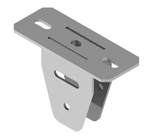 Hinged traverse of U-profile BSUS 3, with overall dimensions 135x65x165 mm, metal thickness 5,0 mm, stainless steel