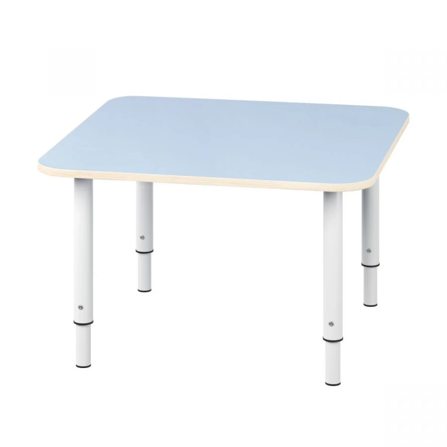 Adjustable Square Children's Table for Two, Model № 1-3