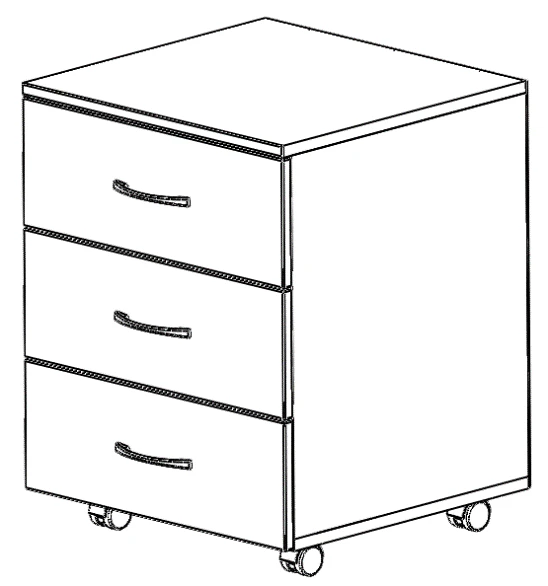 Rolling Cabinet TUV.16 for School Supplies