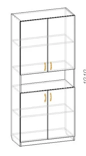 Semi-Closed Storage Cabinet for Documents and Items RL 02/05