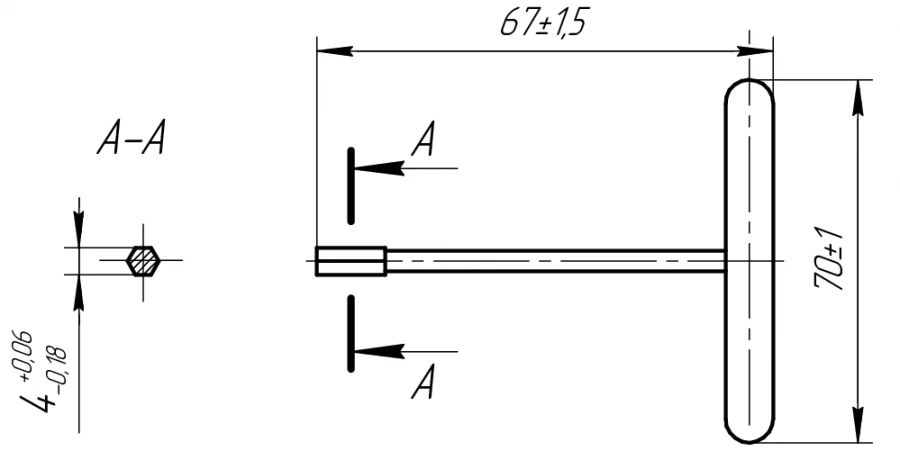 Osteosynthesis Tool for Stable Function S=4, Art. 319.018