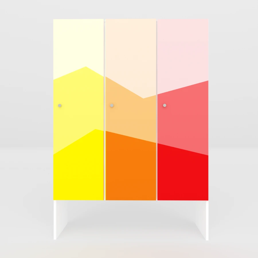 خزانة أطفال "غروب الربيع" 3 أقسام FW-3ВЗ001