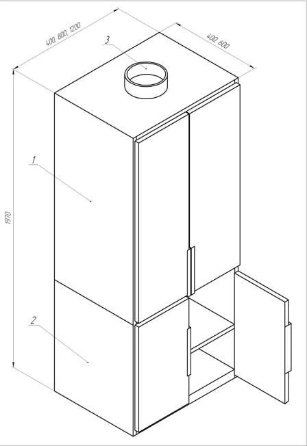 Laboratory Cabinet for Storing Chemicals ML-SHH