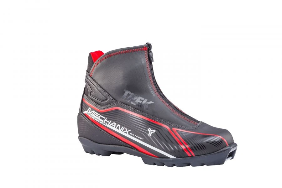 أحذية تزلج TREK Mechanix2 سوداء (شعار أحمر) مقاس S