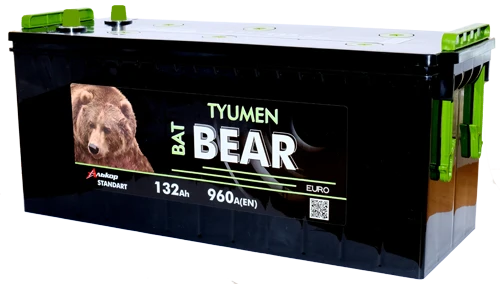 Lead-Acid Starter Battery for Internal Combustion Engines 12V Tyumen BatBEAR