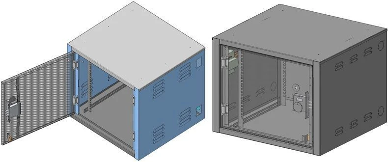 Wall-Mounted Reinforced Distribution Cabinet 9U-650x500x600-TTK