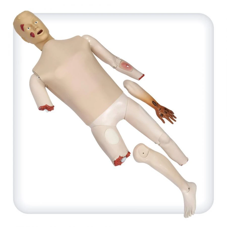 First Aid Training Manikin with Replaceable Injury Modules T1017