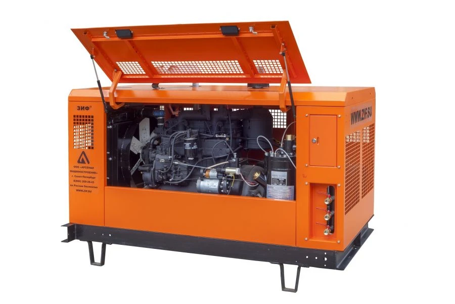 Portable Diesel Compressor Station ZIF-PV 4/1.2 (ARM9-22.1-04) on Frame