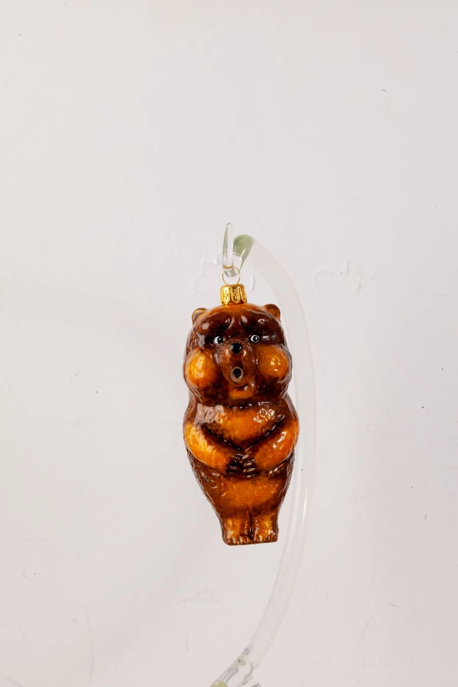 Handcrafted Glass Christmas Ornament "Bear
