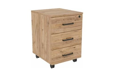 Mobile Office Wooden Cabinet with 3 Drawers