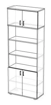 Document Storage Cabinet with Loft Space