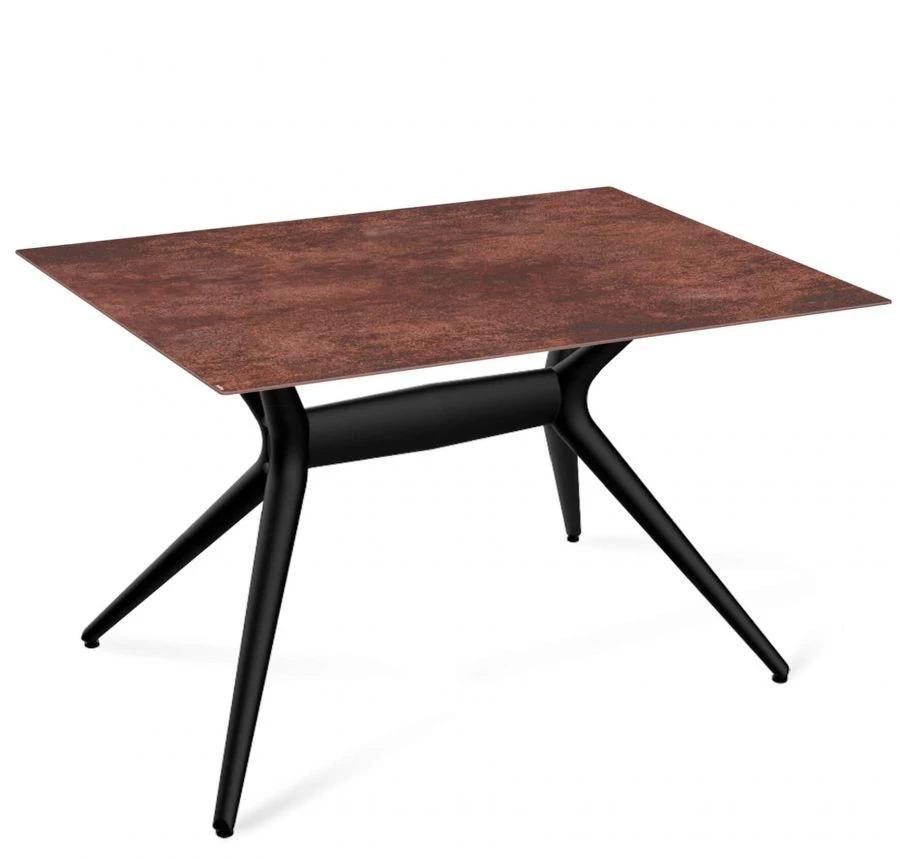 Elegant Ceramic Dining Table SHT-TU30-2/TT21-6 100/75