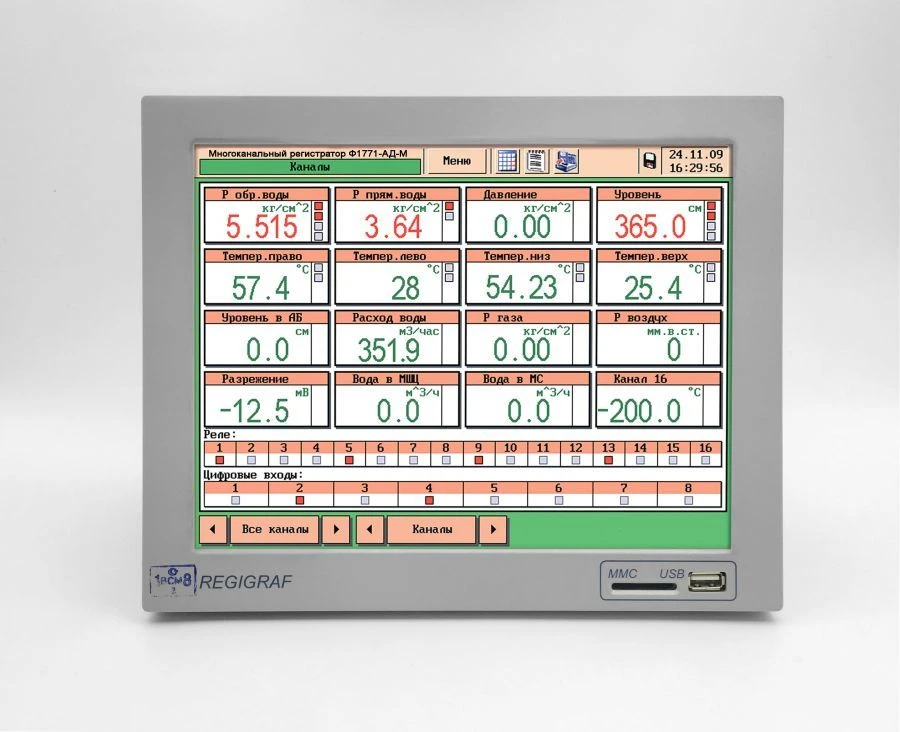 مسجل إلكتروني متعدد القنوات F1771-AD-M