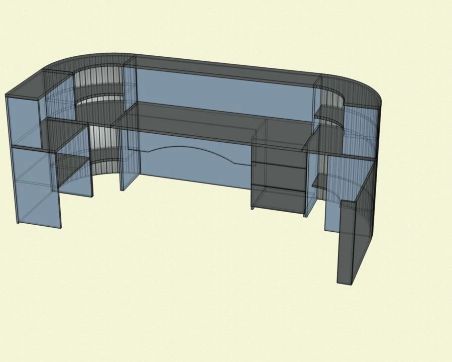 Office Reception Desk by Edelwood