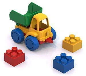 Mini Constructor Set with 42 Pieces (Nordic Dump Truck Model)