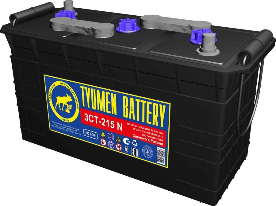 Lead Starter Battery TYUMEN BATTERY 3ST-215LR STANDARD