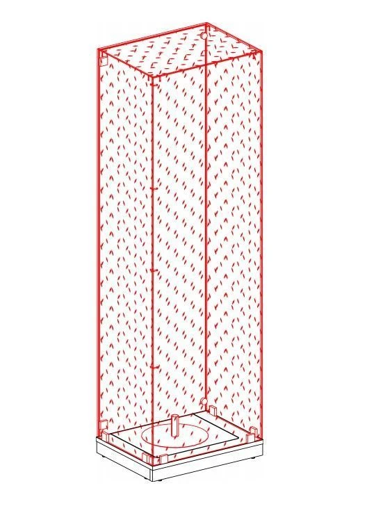 Laminated MDF Display Case TV-AVIT-2.34.01