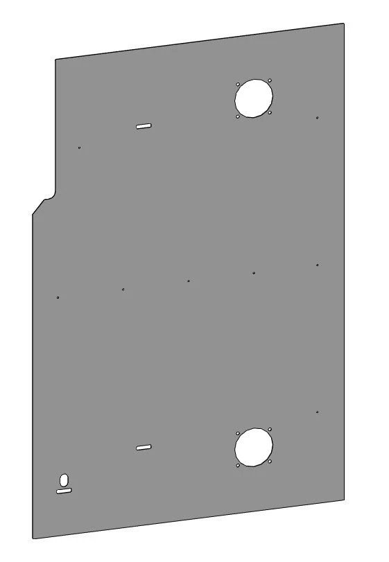 لوحة من الألياف الزجاجية البوليستر لتغليف المركبات 5299-11-5502028-01