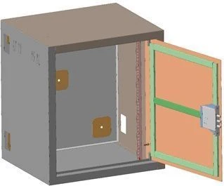 Heavy-Duty Wall-Mounted Distribution Cabinet 14U 530mm