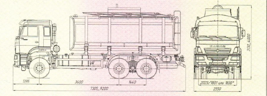 Technical and Food Liquid Tanker UST 5453K8, Model 5453K8-01