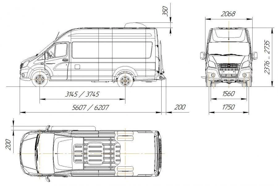 General Purpose All-Metal Van Truck AM193 Modification