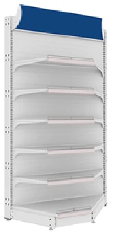 Corner Wall Rack 2250x1000x500, Brand "OOO SPEKTR
