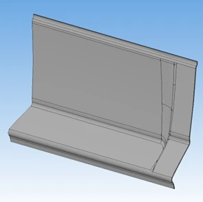 Left Rear Ceiling Panel L=1377 Model 5299-230-5702041-50