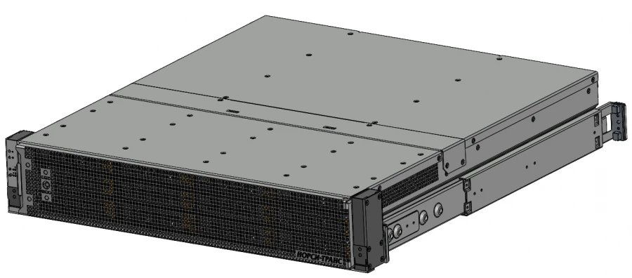 Reliable Dual-Path SAS/SATA Storage Array with Hot-Swap Power Supply and SAS Expander Modules - JBOD-12