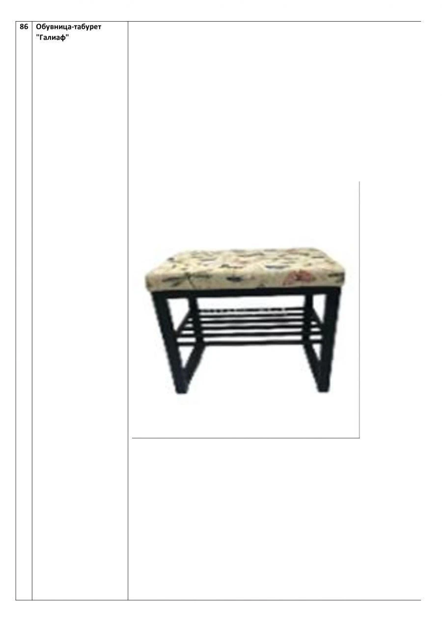 Galiaph Shoe Rack Stool - Durable Indoor Metal Structure