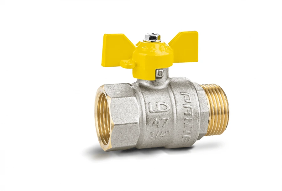 LD Pride Brass Ball Valve for Liquid and Gas Control 47.20.B-N.B.GAS