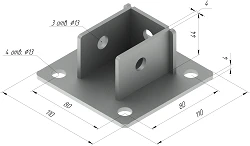SM-F5 Support Bracket with 110x110x44 mm Dimensions