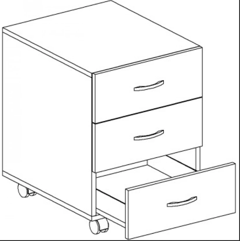 Mobile Cabinet with Drawers for Office Storage RL 04/01