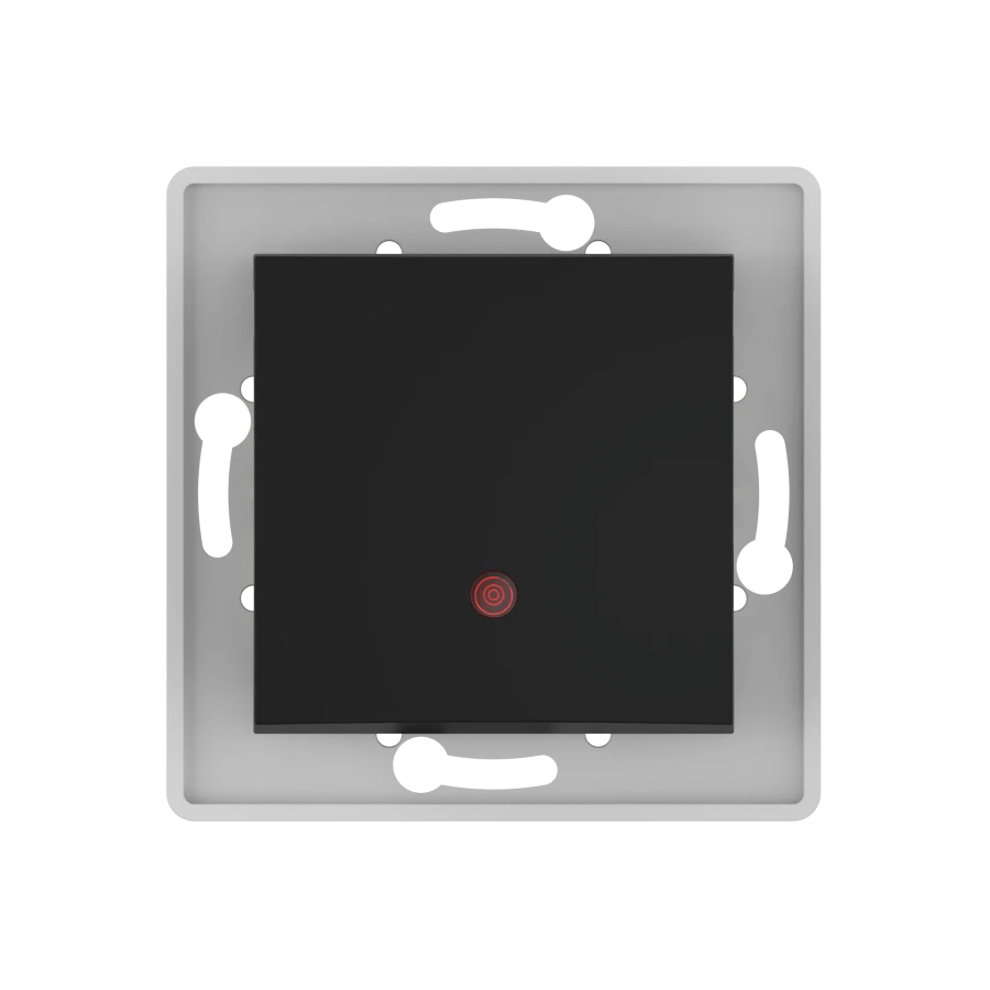 Caduceus Aling Prestige Black Soft Touch Single Switch 16A 250V (Model 6019)