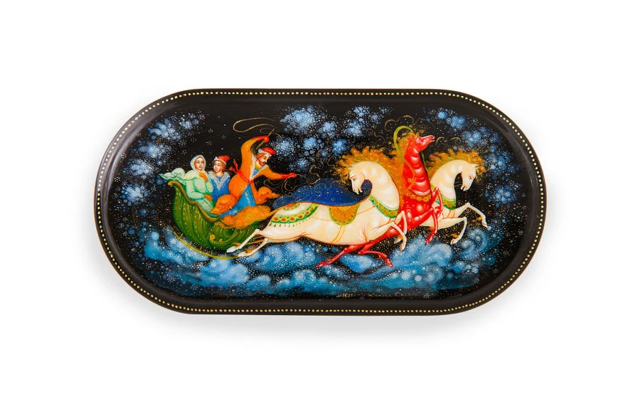 Palekh Miniature Lacquer Box - Handcrafted Art
