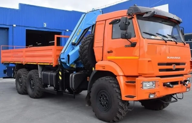 Truck with Crane-Manipulator Model 676515-12 on KAMAZ 43502-D5