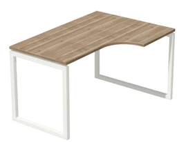 Wide Corner Office Desk on O-Shaped Base, Art. MSU 06