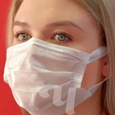 قناع واقي ثلاثي الطبقات أبيض، 30 قطعة/عبوة، رقم 603-761