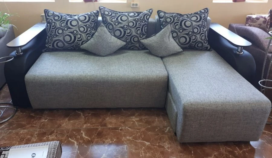 أريكة سرير زاوية ثلاثية المقاعد موفرة للمساحة